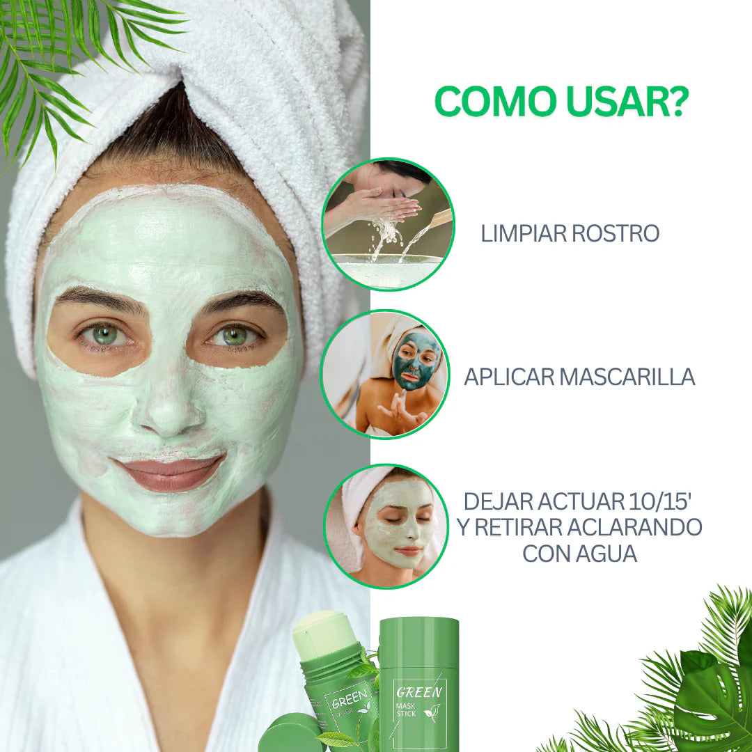 Mascarilla Green Mask™ Combo 2x1 + una de regalo 🎁 - Detox completo